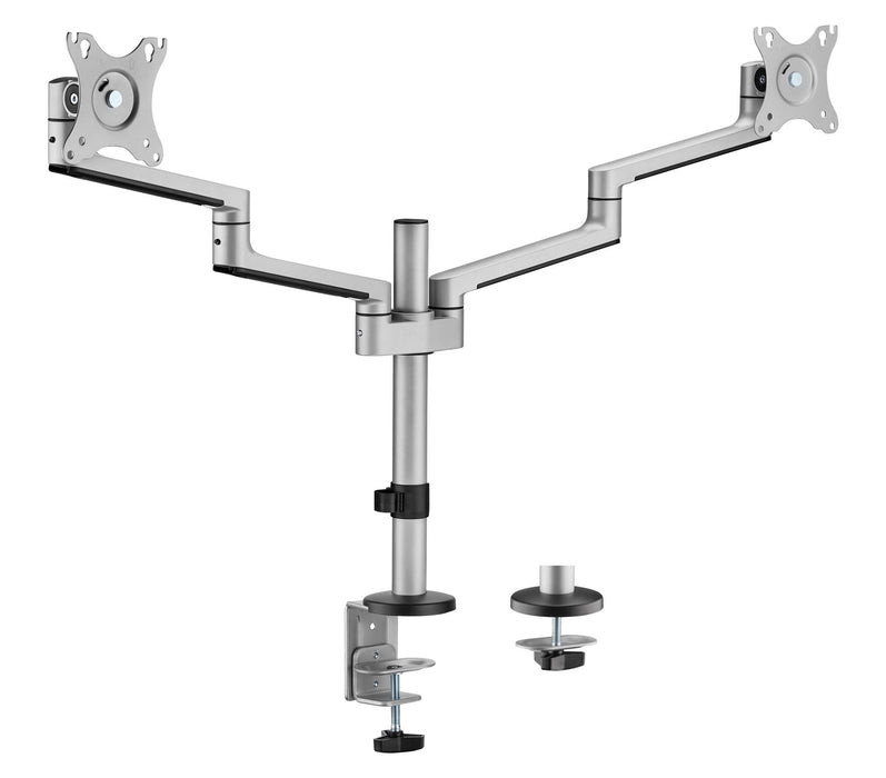 BRATECK 17"-32" Dual Arm Premium Articulating Monitor Mount. Arm Extension 447m