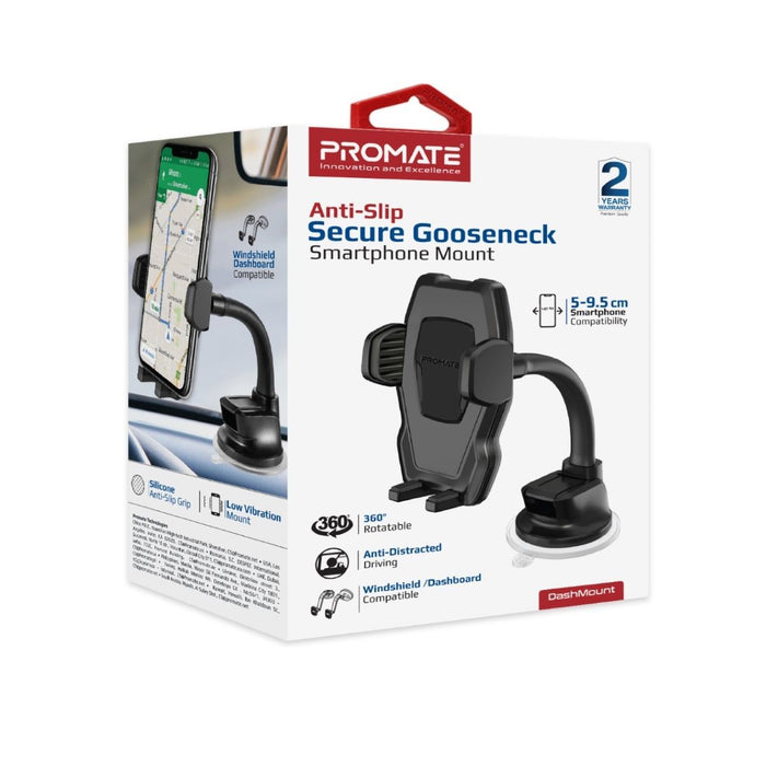 PROMATE Universal Smartphone Mount with Flexible Gooseneck. Includes Anti-Slip S