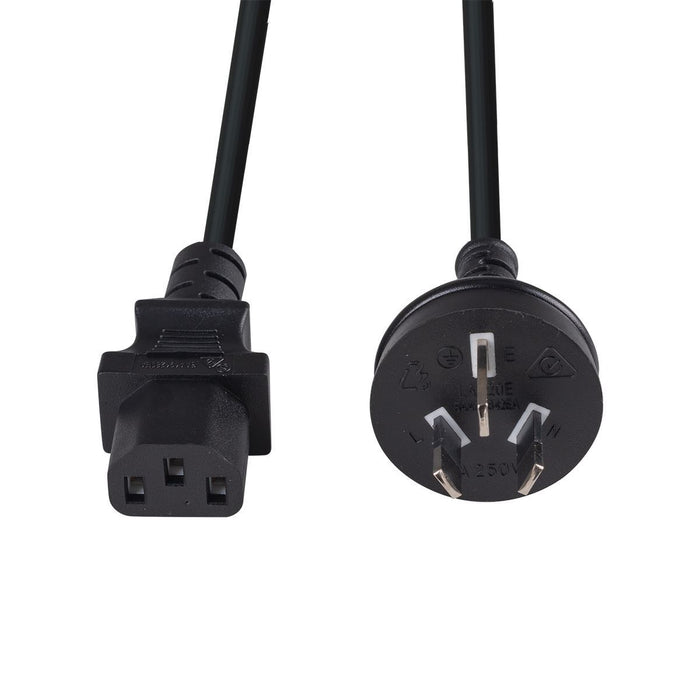 0.75M 3-Pin Plug to IEC C13 Female Plug 10A SAA Power Cord 1.0mm copper core