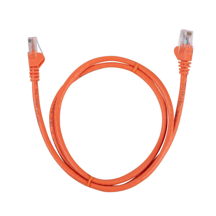 DYNAMIX 5m Cat6 Orange UTP Patch Lead (T568A Specification) 250MHz 24AWG Slimlin