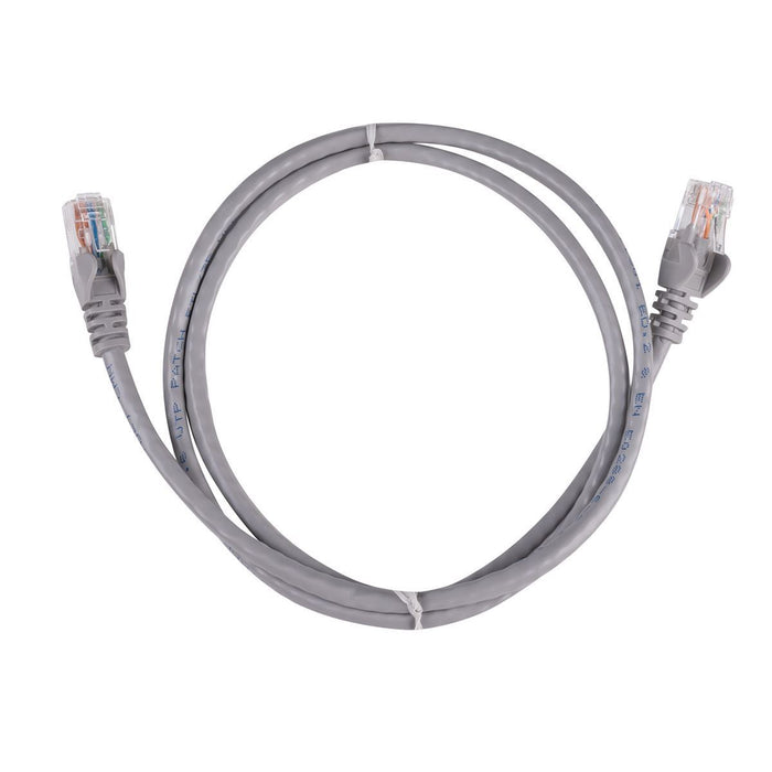 DYNAMIX 10m Cat6 Grey UTP Patch Lead (T568A Specification) 250MHz 24AWG Slimline