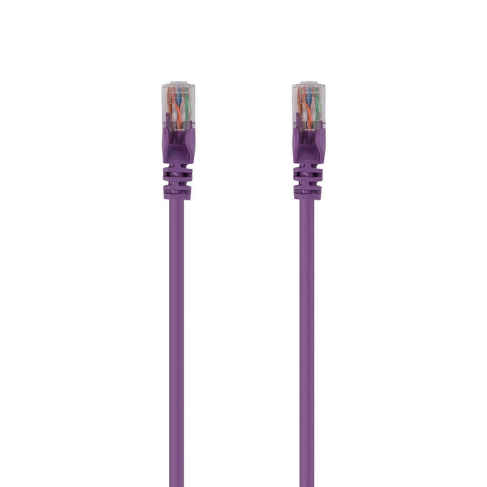 DYNAMIX 10m Cat6 Purple UTP Patch Lead (T568A Specification) 250MHz 24AWG Slimli