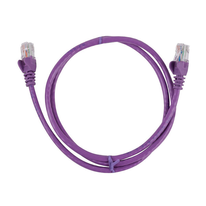 DYNAMIX 0.3m Purple Cat 6 UTP Patch Lead (T568A Specification) 250MHz 24AWG Slim