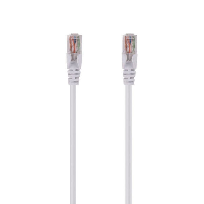 DYNAMIX 0.5m Cat6 White UTP Patch Lead (T568A Specification) 250MHz 24AWG Slimli