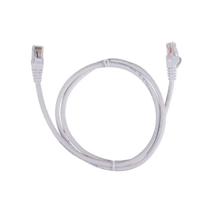 DYNAMIX 0.5m Cat6 White UTP Patch Lead (T568A Specification) 250MHz 24AWG Slimli