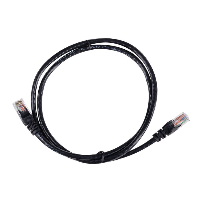 DYNAMIX 12.5m Cat6 Black UTP Patch Lead (T568A Specification) 250MHz 24AWG Sliml