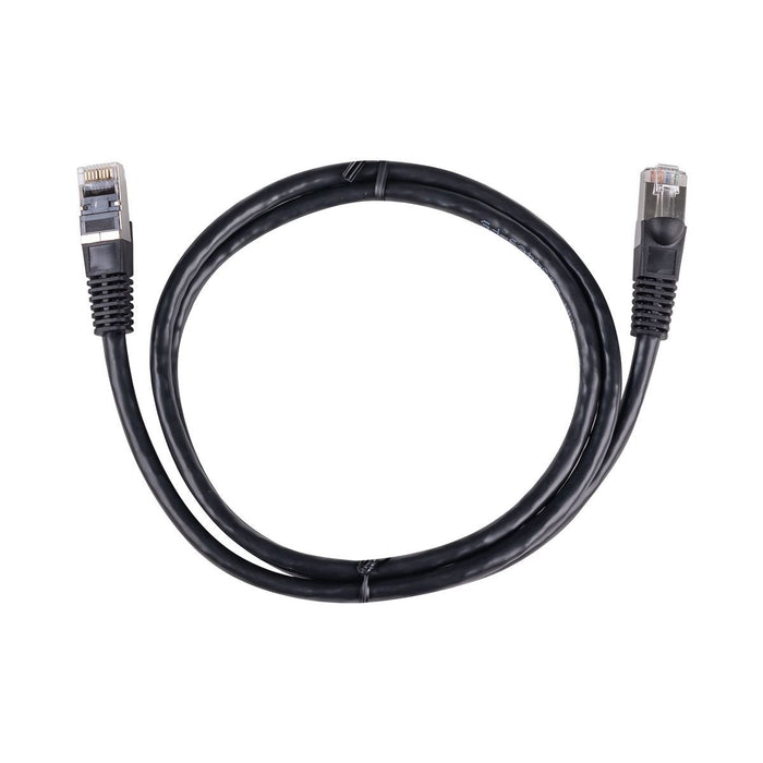 DYNAMIX 2m Cat6A S/FTP Black Slimline Shielded 10G Patch Lead. 26AWG (Cat6 Augme