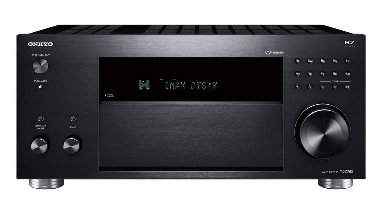 ONKYO 9.2 CH Home theatre receiver. 3 zones; 2 zone HDMI. Main HDMI 8K.