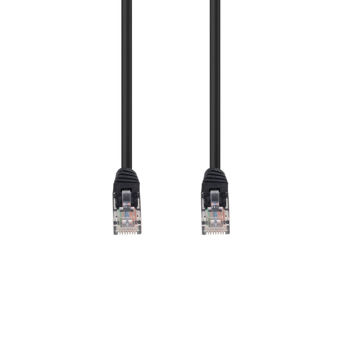 DYNAMIX 15m Cat5e Black UTP Patch Lead (T568A Specification) 100MHz 24AWG Slimli