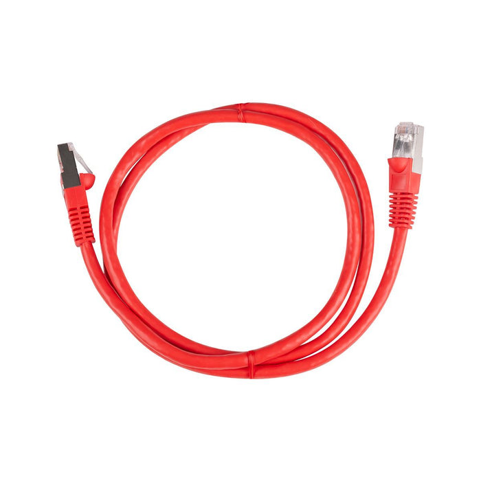 DYNAMIX 15m Cat6A S/FTP Red Slimline Shielded 10G Patch Lead. 26AWG (Cat6 Augmen