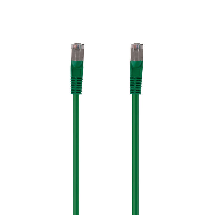 DYNAMIX 3m Cat6A S/FTP Green Slimline Shielded 10G Patch Lead. 26AWG