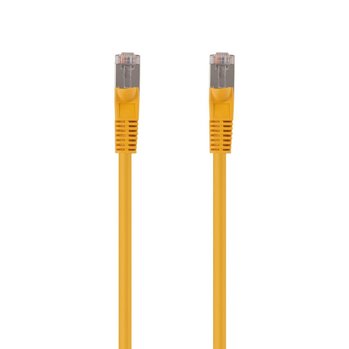 DYNAMIX 5m Cat6A S/FTP Yellow Slimline Shielded 10G Patch Lead. 26AWG (Cat6 Augm