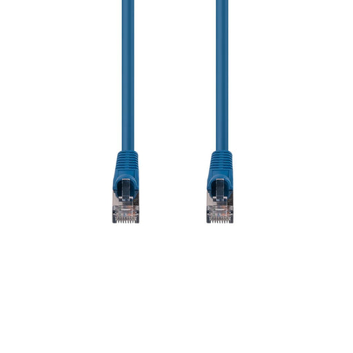 10m Cat6A S/FTP Blue Slimline Shielded 10G Patch Lead. 26AWG (Cat6 Augmented)