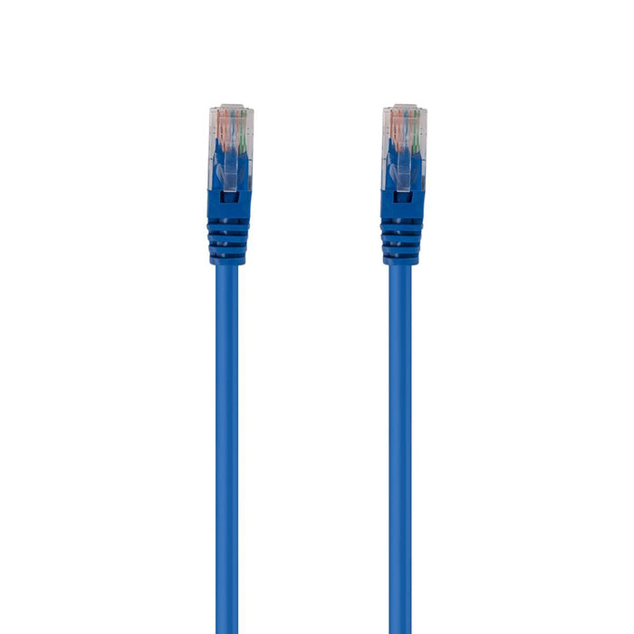 DYNAMIX 0.5m Cat5e Blue UTP Patch Lead (T568A Specification) 100MHz 24AWG