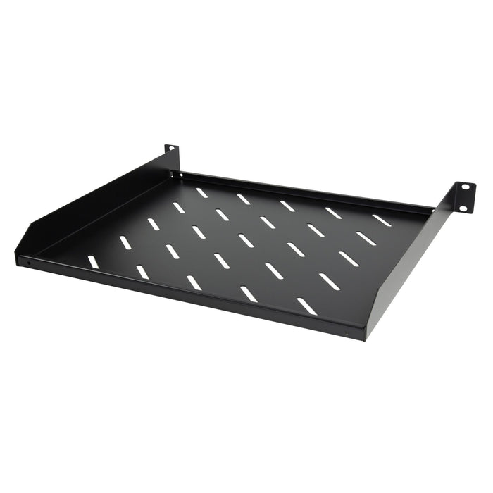 DYNAMIX 1RU 19'' Cantilever Shelf. 370mm Deep, Weight Rating: 18kg. Black Colour