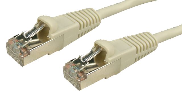 DYNAMIX 0.5m Cat5E 26AWG Beige STP Lead (T568A Specification) 26AWG Slimline Sna