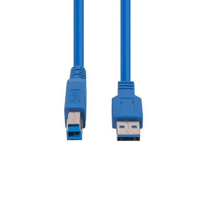 DYNAMIX 3m USB 3.0 USB-A Male to USB-B Male Cable. Colour Blue