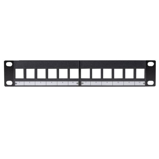 DYNAMIX 10'' 12 Port Unloaded Keystone Panel