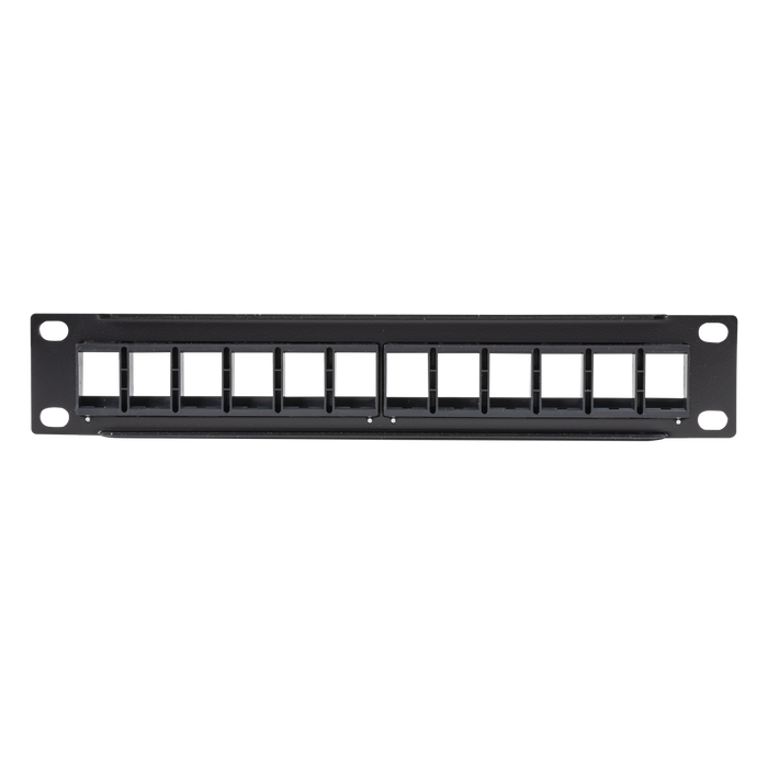 DYNAMIX 10'' 12 Port Unloaded Keystone Panel