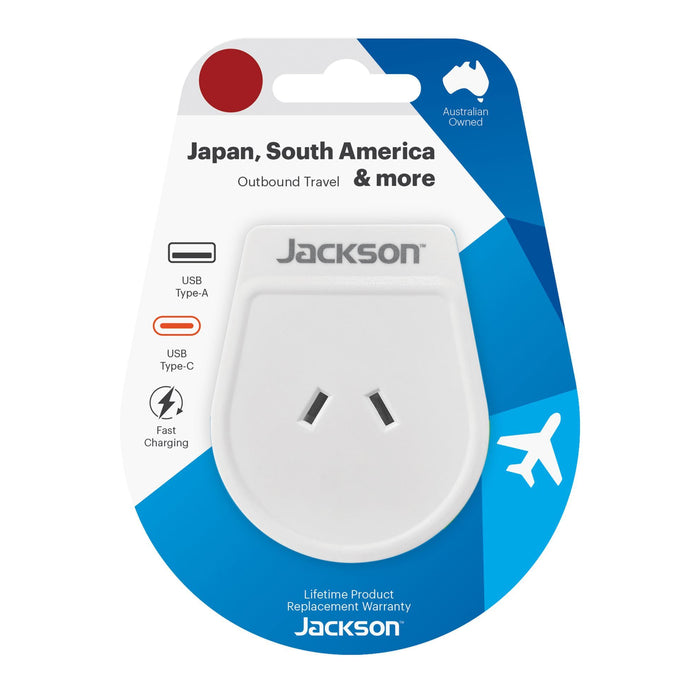 Travel Adaptor USB USB-C Charging Ports NZ/AUS Plugs USA Japan South America