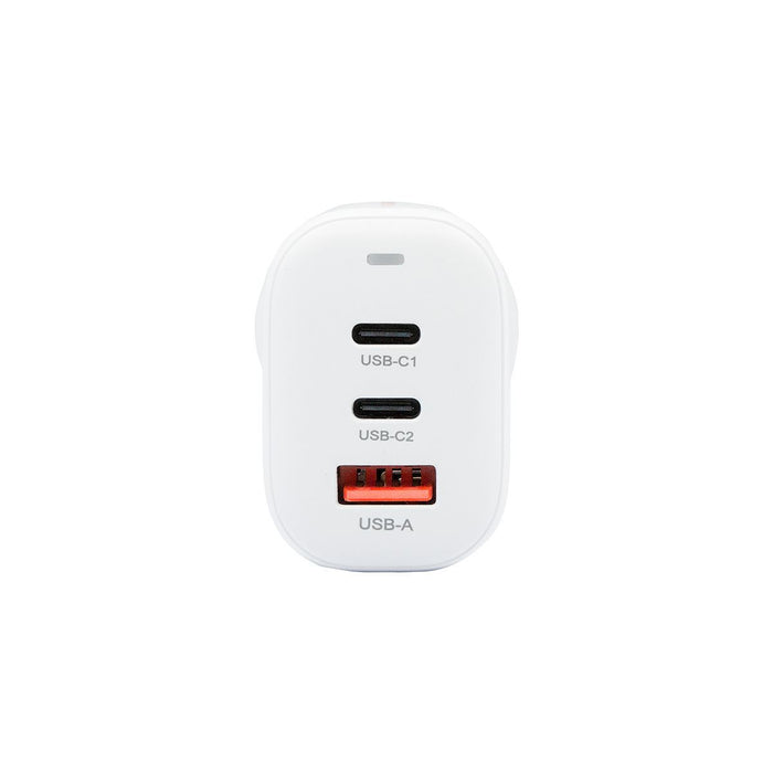 DYNAMIX 65W PD USB-C and USB-A Wall Charger. White