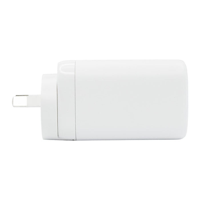 DYNAMIX 65W PD USB-C and USB-A Wall Charger. White