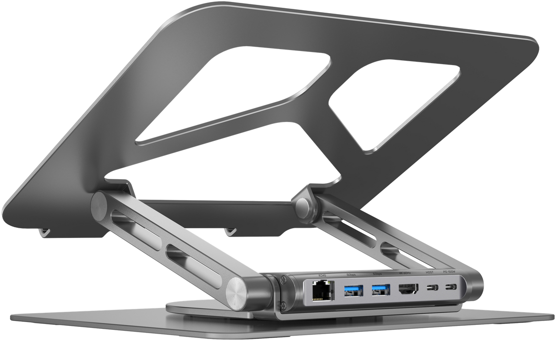 UNITEK Laptop Docking Station Stand with 360 Rotating Base. Inludes 2x USB-A Por