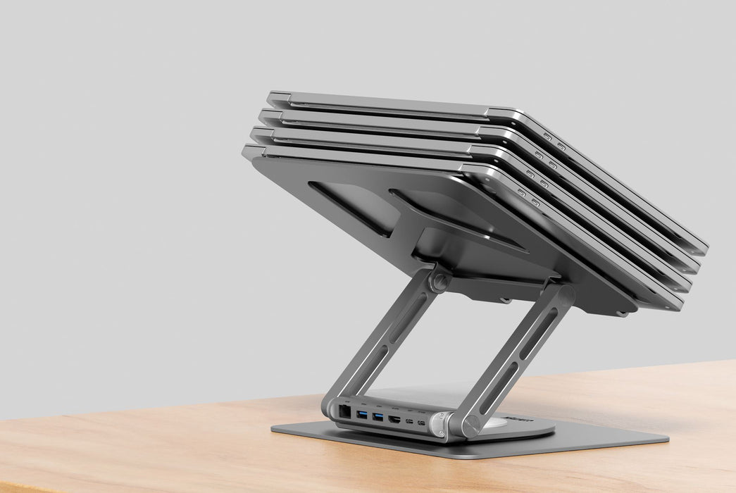 UNITEK Laptop Docking Station Stand with 360 Rotating Base. Inludes 2x USB-A Por