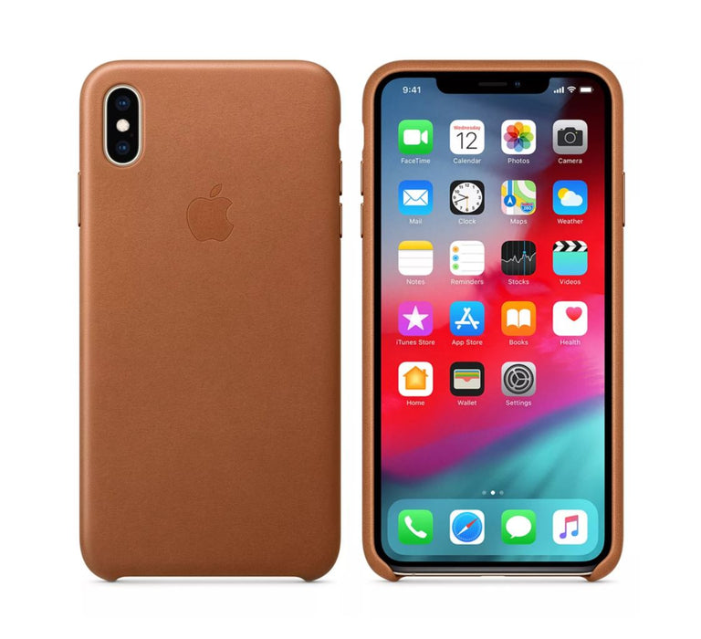 Apple iPhone XS Max Leather Case - Saddle Brown