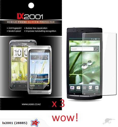 3 x Sony Ericsson Arc Screen Protector