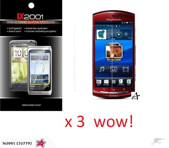 3 x SonyEricsson Xperia Neo Screen Protector Guard