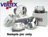 PISTON KIT VERTEX YZ250F 01-07 WR250F 01-14 HI COMP 13.5:1 76.95MM 3 RINGS