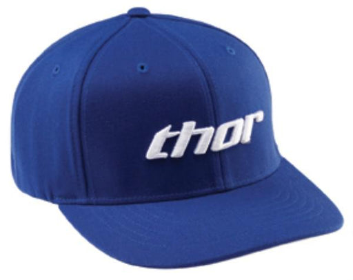 HAT THOR BASIC BLUE WHITE SMALL MEDIUM CURVED BILL