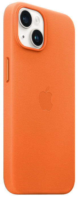 Apple iPhone 14 Plus Leather Case with MagSafe - Orange