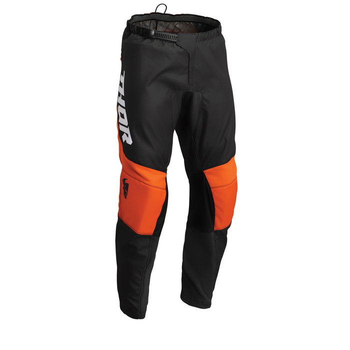 THOR MX PANT S22 SECTOR CHEVRON CHARCOAL/RED ORANGE SIZE 38