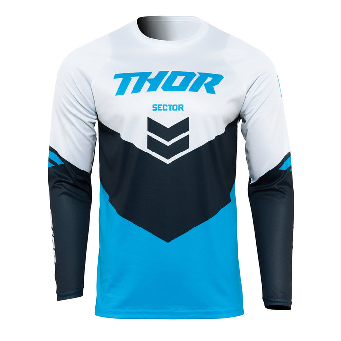 THOR MX JERSEY S22 SECTOR CHEVRON BLUE/MIDNIGHT LARGE