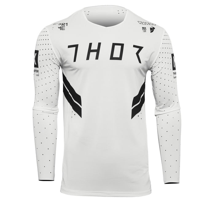 THOR MX JERSEY S22 PRIME HERO BLACK/WHITE SIZE MEDIUM