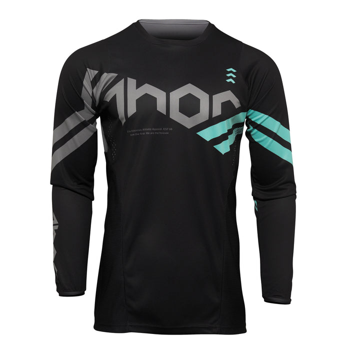 THOR MX JERSEY S22 PULSE CUBE BLACK/MINT SIZE 3XL