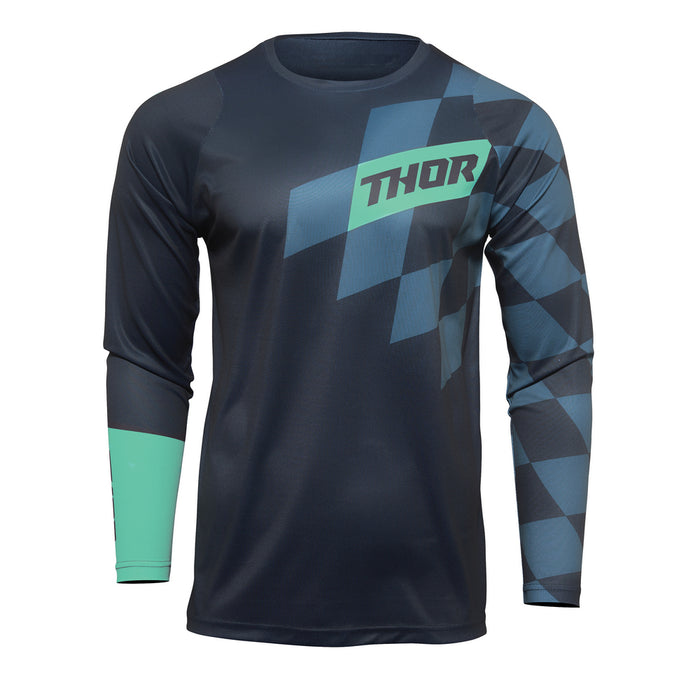 THOR MX JERSEY S22 SECTOR YOUTH BIRDROCK MIDNIGHT/MINT XS