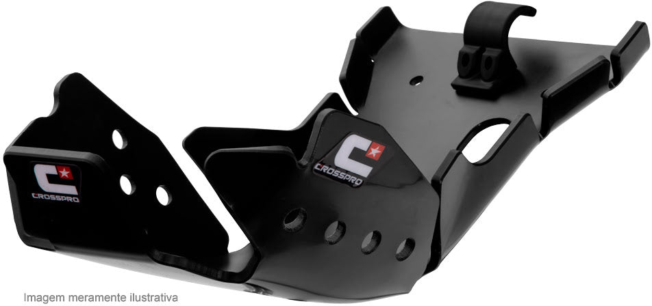 SKID PLATE CROSSPRO EC DTC ENDURO PLASTIC KX450F 17-18 BLACK