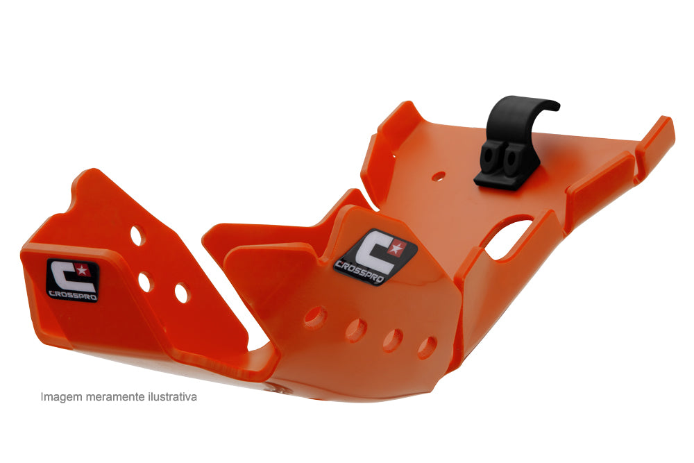 SKID PLATE CROSSPRO  DTC ENDURO PLASTIC KTM 450EXCF 500EXCF 500XCFW 2020 ORANGE