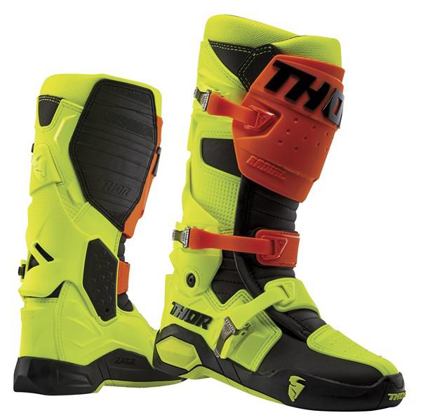 MOTORCROSS THOR MX RADIAL ORANGE YELLOW BOOT SIZE 8