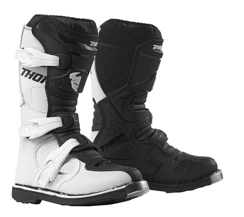 MOTORCROSS BOOTS S19Y THOR BLITZ XP YOUTH WHITE/BLACK SIZE 2