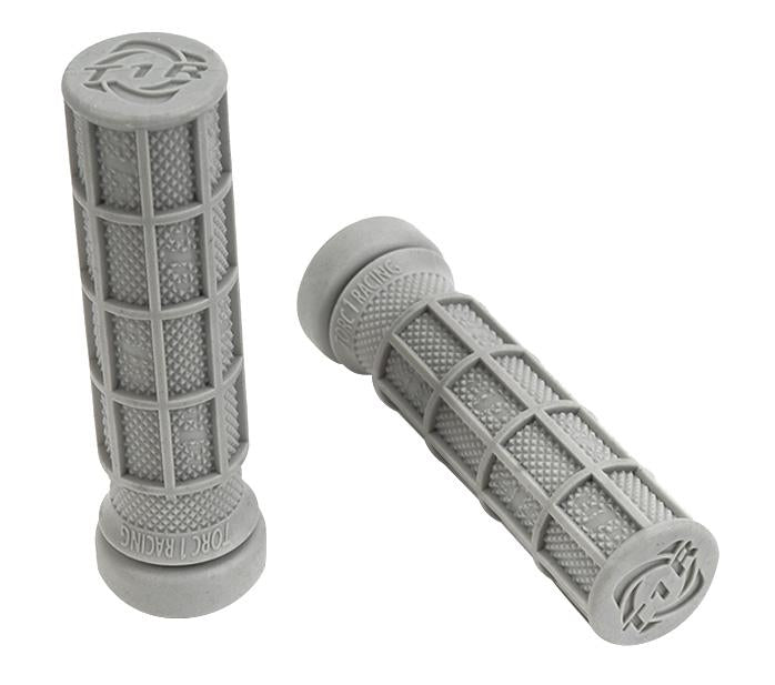 TORC1 HOLE SHOT GRIPS ATV WAFFLE MEDIUM COMPOUND GRAY INCLUDES GRIP GLUE