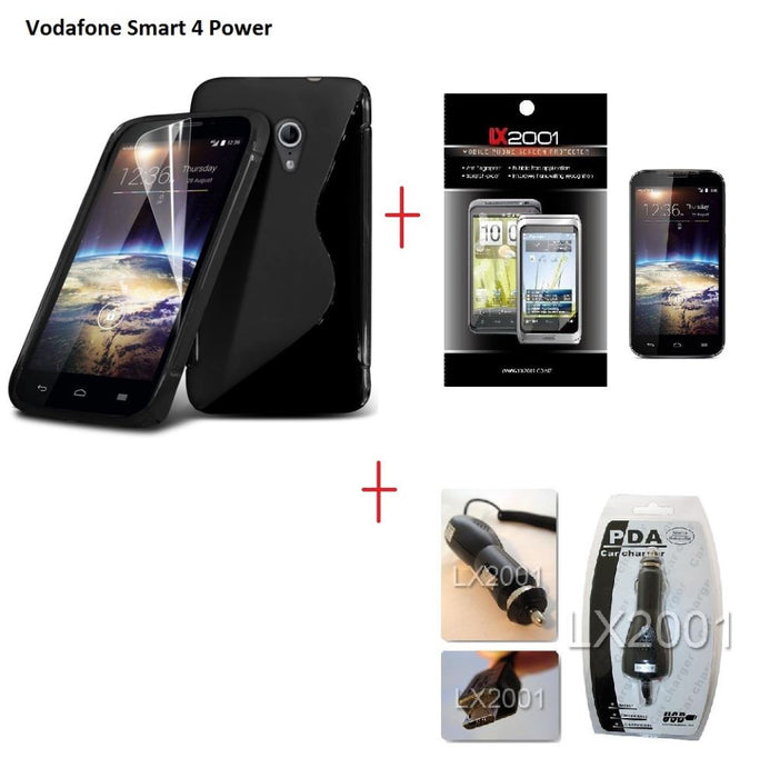 Vodafone Smart 4 Power Gel Case Car Charger