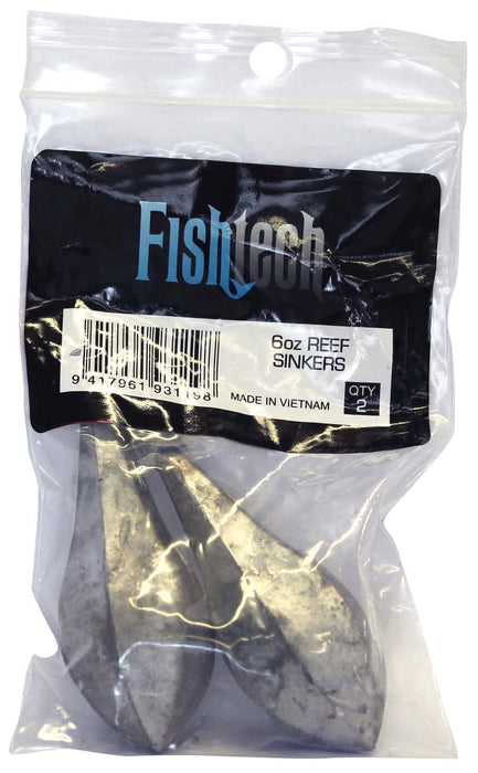 Fishtech Reef Sinkers 6oz (2 per pack)