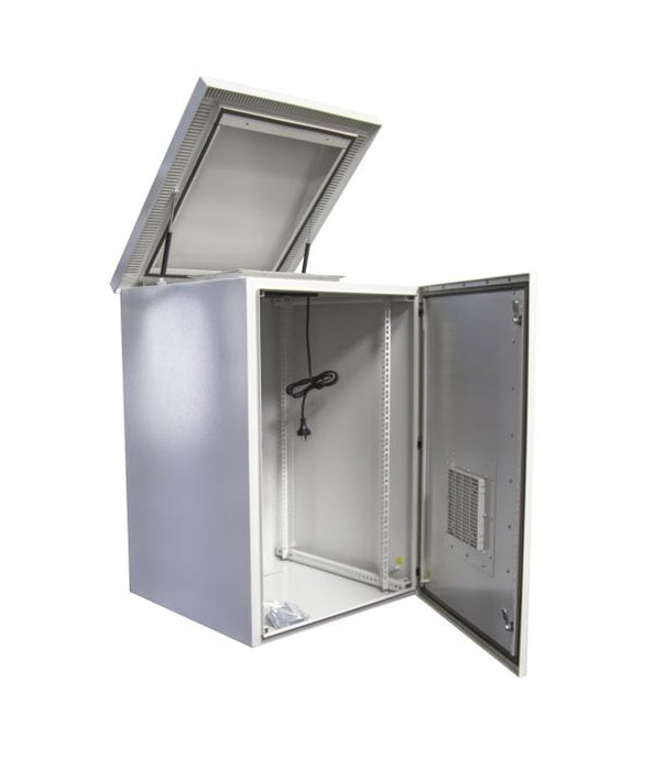 DYNAMIX 24RU Vented Outdoor Wall Mount Cabinet. Ext Dim 611x625x1190 . IP45 rate