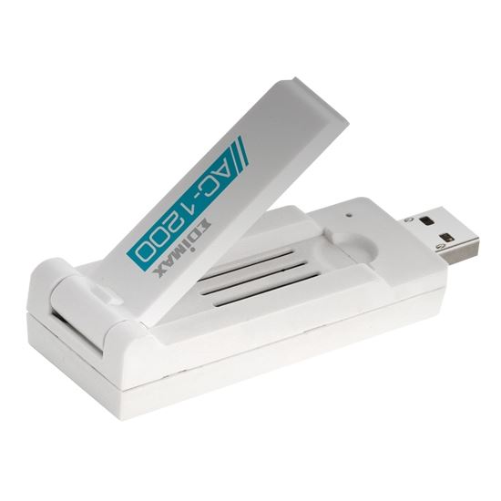 EDIMAX AC1200 Wireless Dual-Band USB Adapter. 802.11ac standard, Supports USB 3.