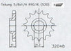 SPROCKET FRONT HUSQVARNA 12T