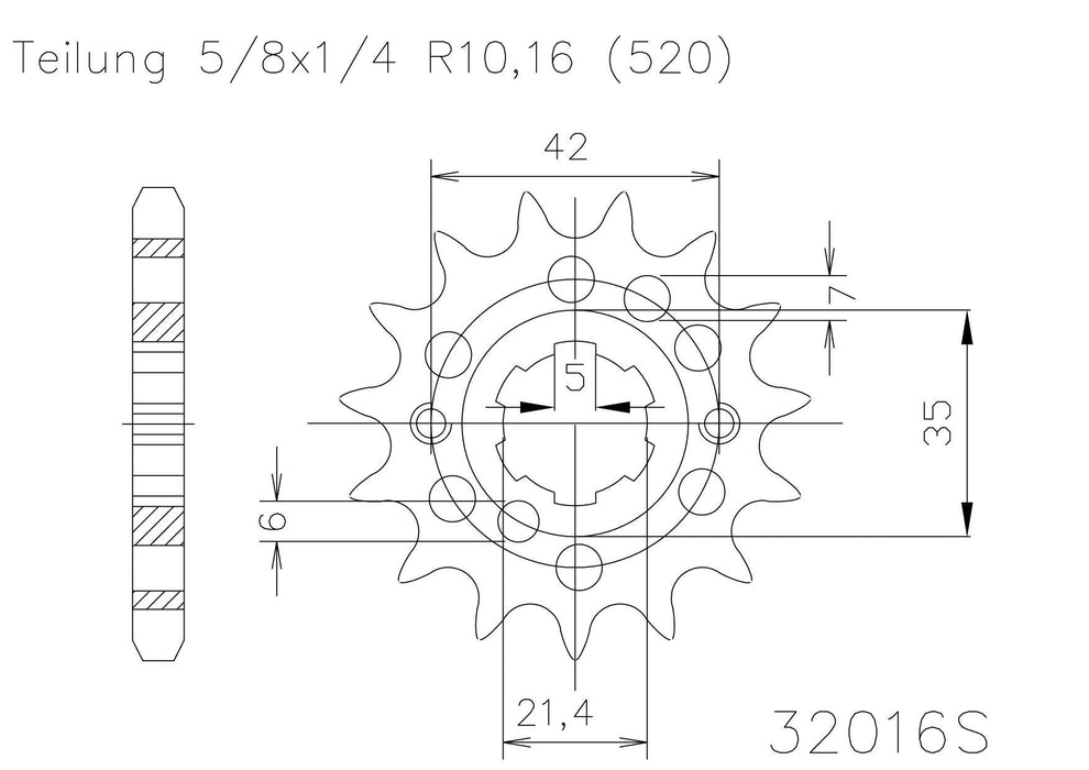 SPROCKET FRONT MOTO MASTER MADE IN HOLLAND KX450F 06-20 KLX450R 08-20 15T